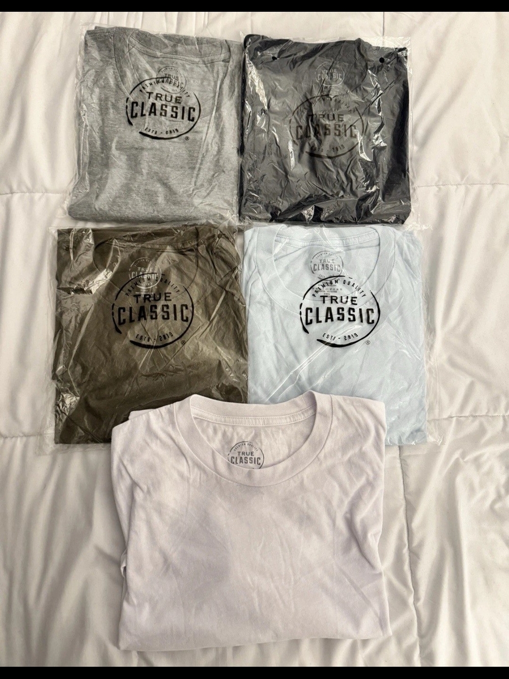 true classic tee Bundle Of 5 Multicolor All New Size Xl